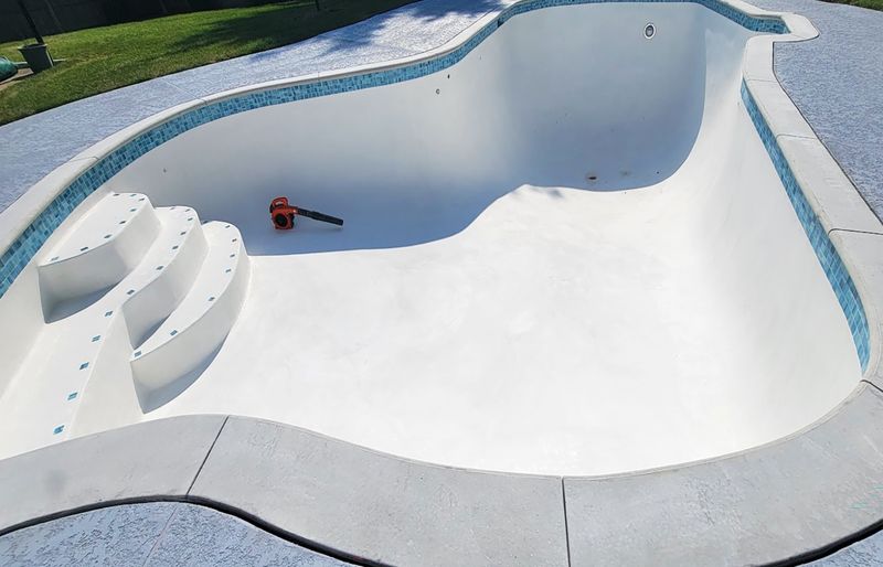 Pool coping renovation Rhode Island
