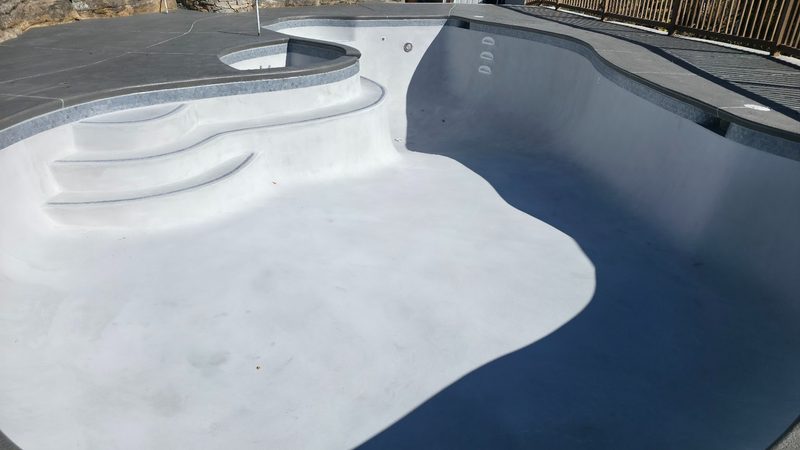 Interior pool plaster restoration New England