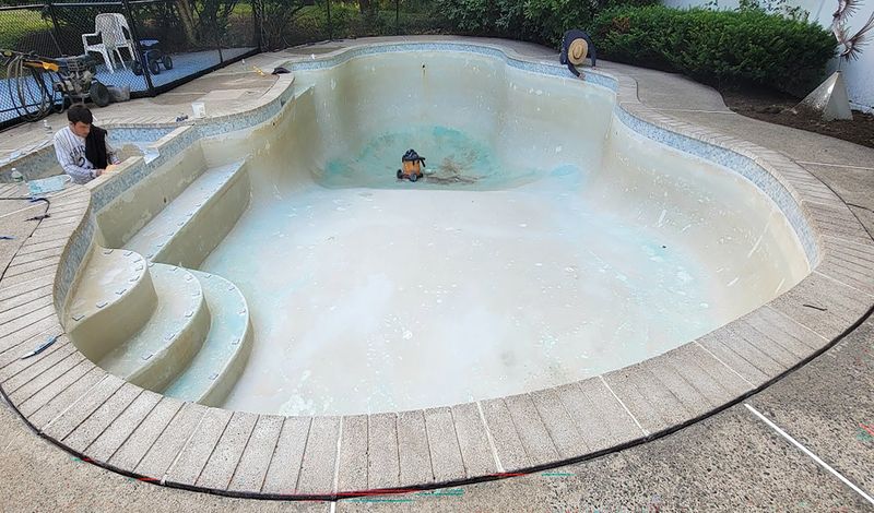 Swimming pool plaster restoration Maine