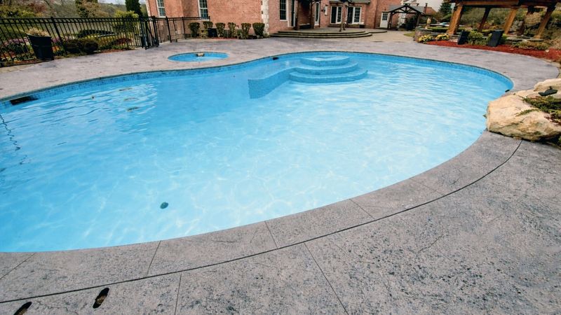 Mosaic tile waterline pool Massachusetts